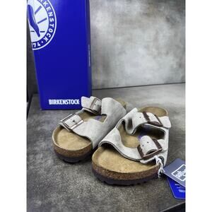 Birkenstock Arizona Soft Footbed Suede Sandals Size 37 NIB Size 6 US